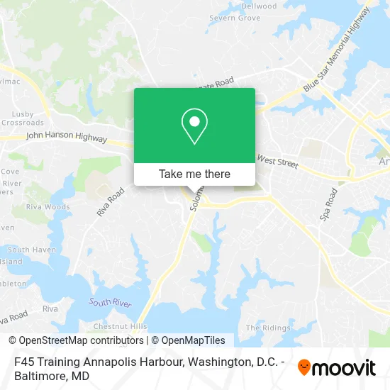 F45 Training Annapolis Harbour map