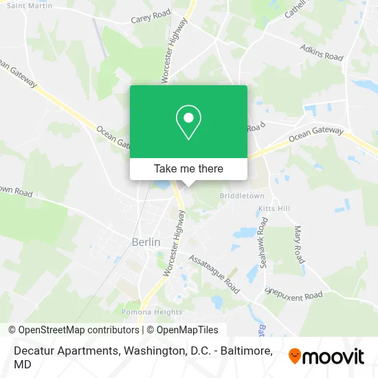 Decatur Apartments map