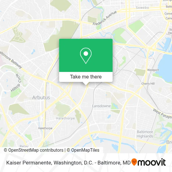 Kaiser Permanente map