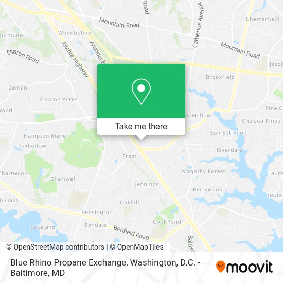 Blue Rhino Propane Exchange map
