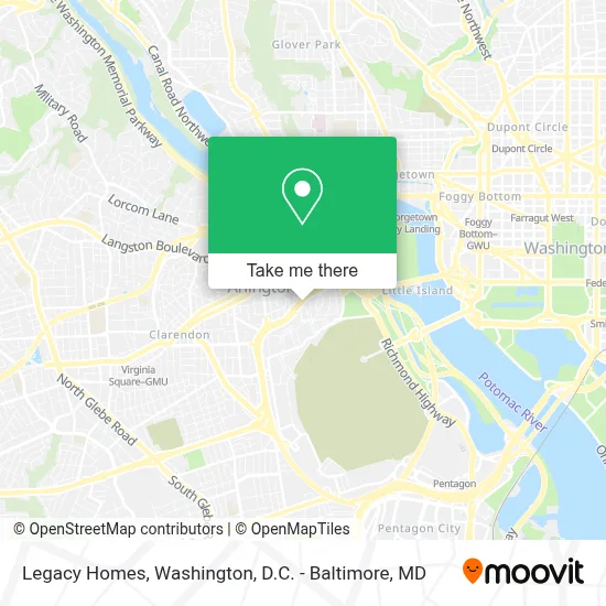 Legacy Homes map