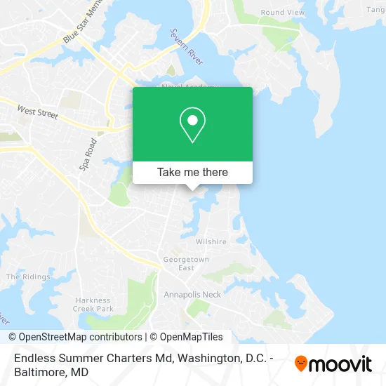 Endless Summer Charters Md map