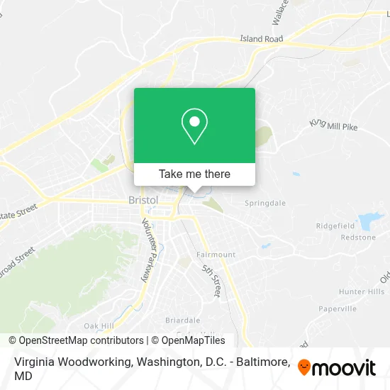 Virginia Woodworking map
