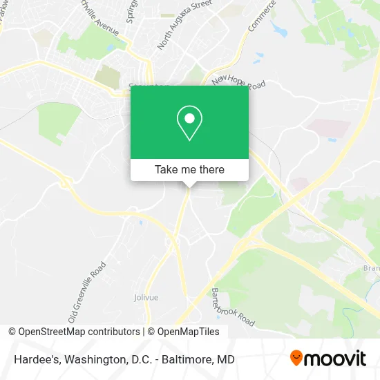 Hardee's map