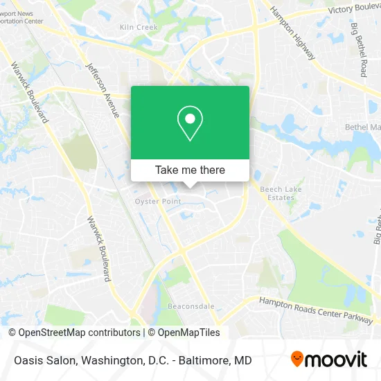 Oasis Salon map