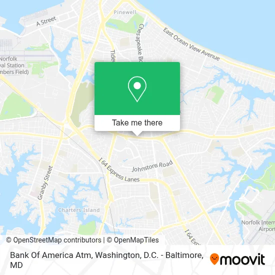 Bank Of America Atm map