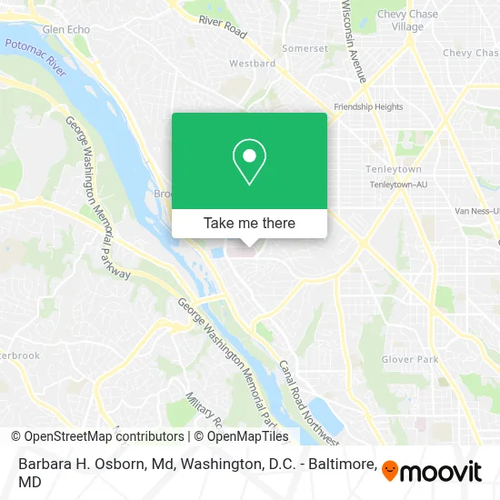 Barbara H. Osborn, Md map