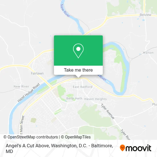 Angel's A Cut Above map