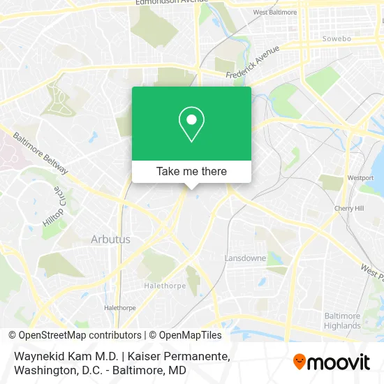 Waynekid Kam M.D. | Kaiser Permanente map