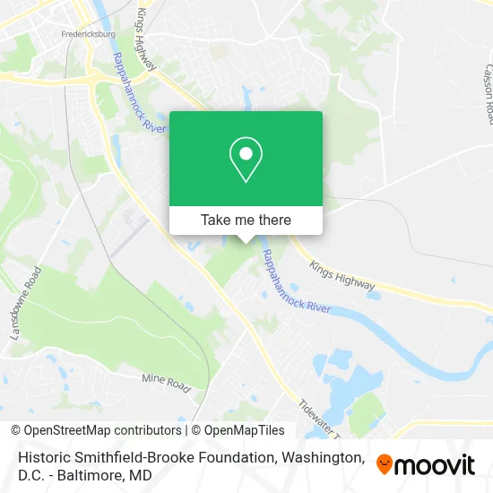 Historic Smithfield-Brooke Foundation map