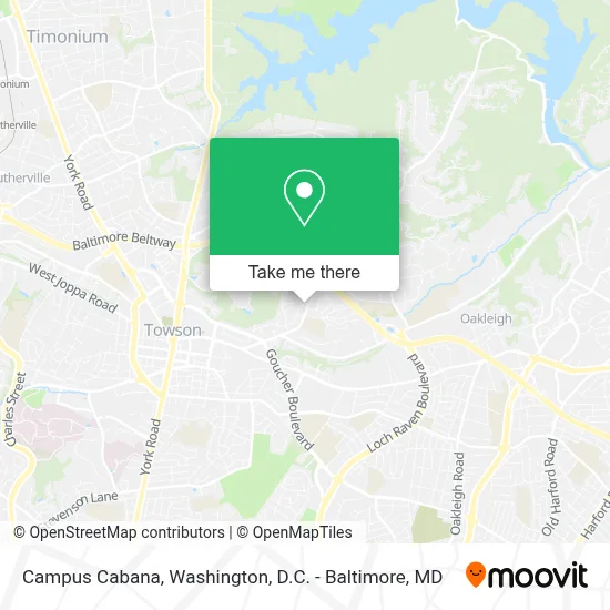 Campus Cabana map