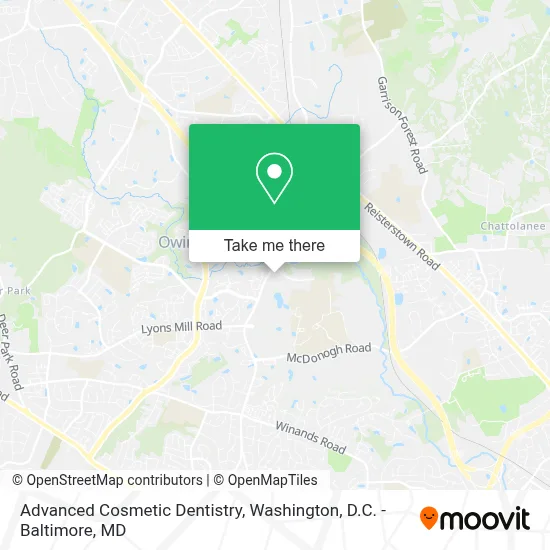 Advanced Cosmetic Dentistry map