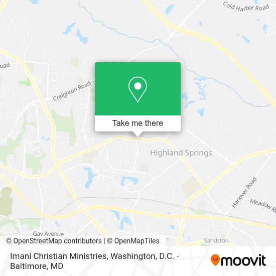 Imani Christian Ministries map