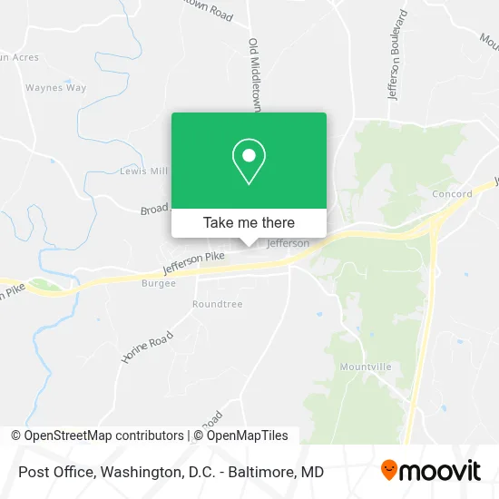Post Office map