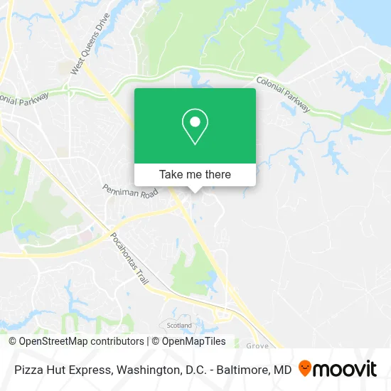Pizza Hut Express map