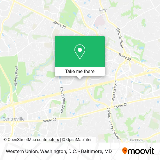 Western Union map