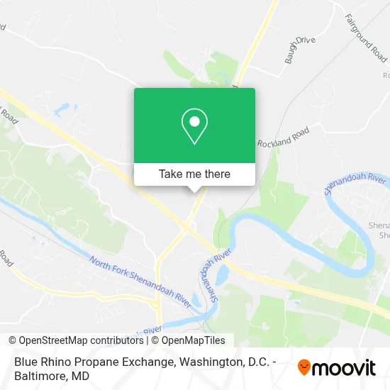 Blue Rhino Propane Exchange map