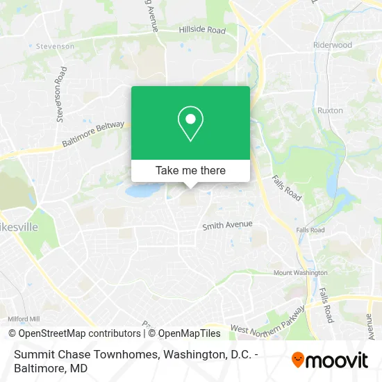Summit Chase Townhomes map