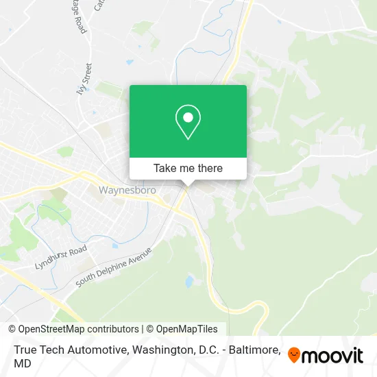 True Tech Automotive map