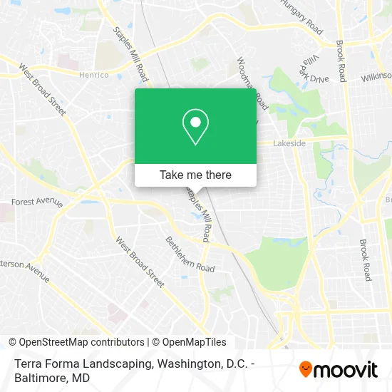 Terra Forma Landscaping map
