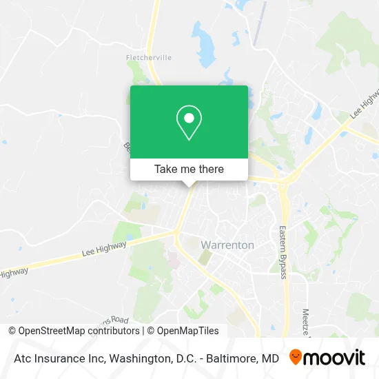 Atc Insurance Inc map