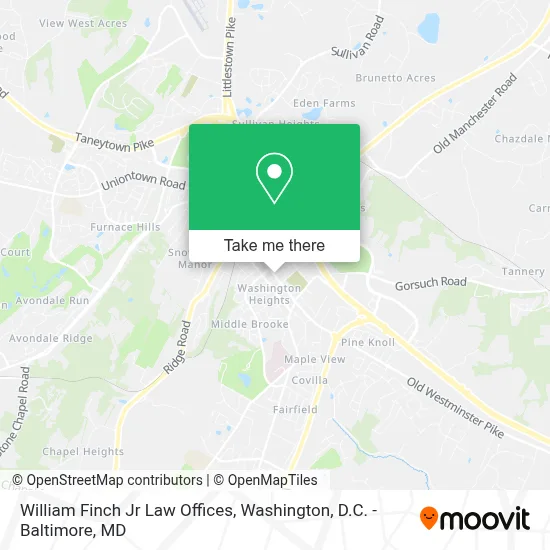 William Finch Jr Law Offices map