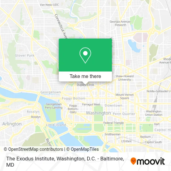 The Exodus Institute map