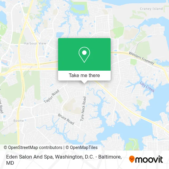 Eden Salon And Spa map