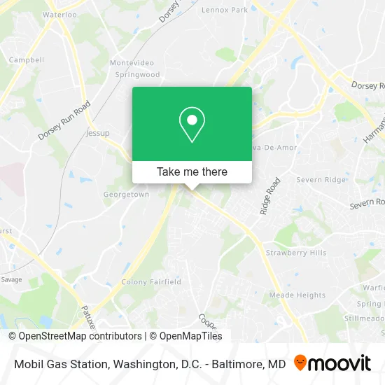 Mobil Gas Station map
