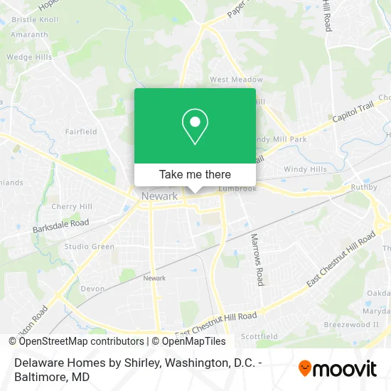 Delaware Homes by Shirley map