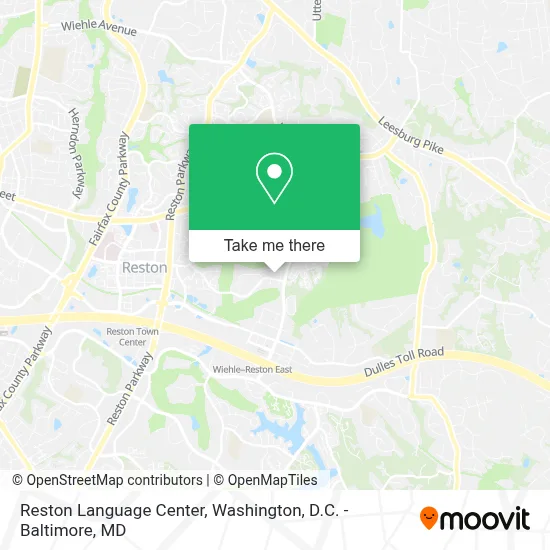 Reston Language Center map