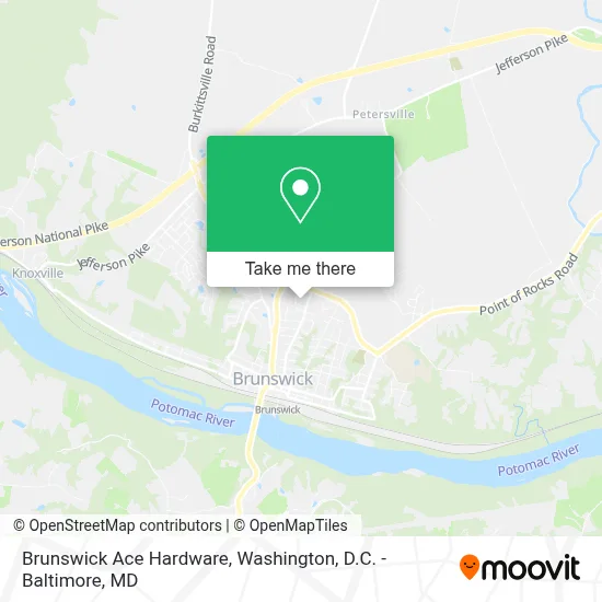 Brunswick Ace Hardware map
