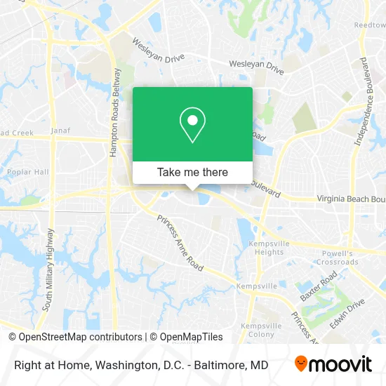Right at Home map