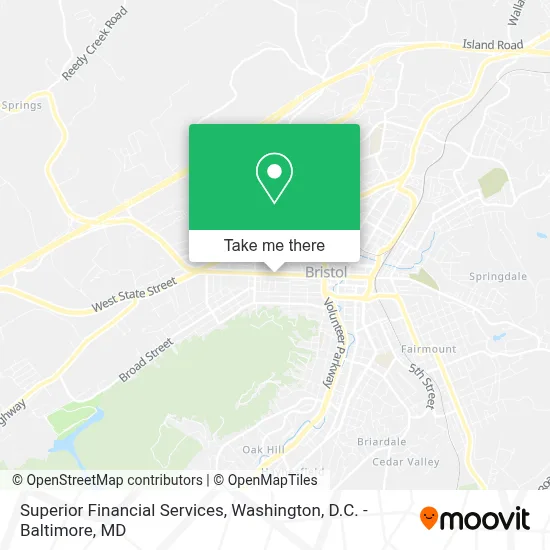 Superior Financial Services map
