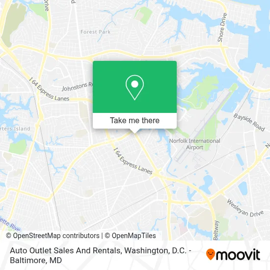 Auto Outlet Sales And Rentals map