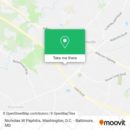 Nicholas W Paphitis map
