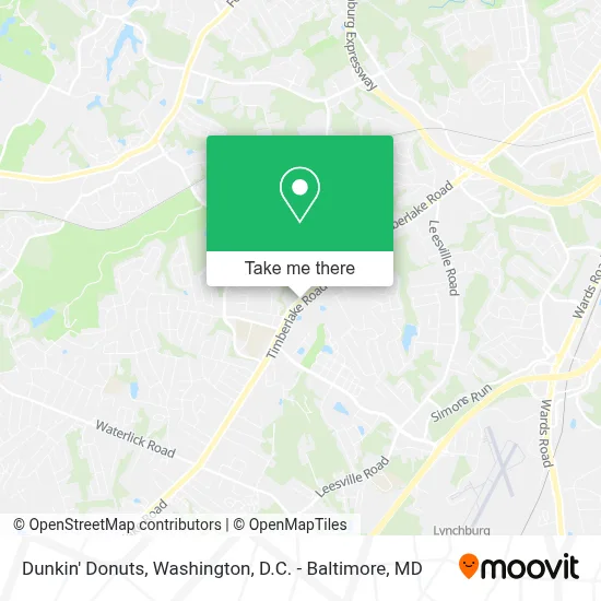Dunkin' Donuts map