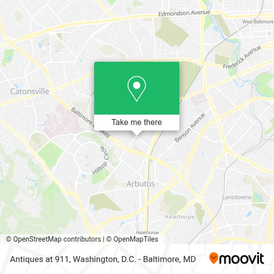 Antiques at 911 map
