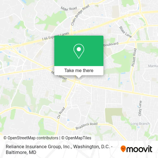 Reliance Insurance Group, Inc. map