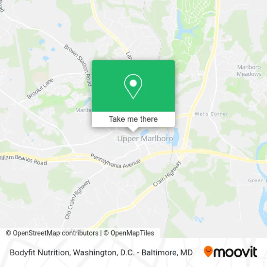 Bodyfit Nutrition map