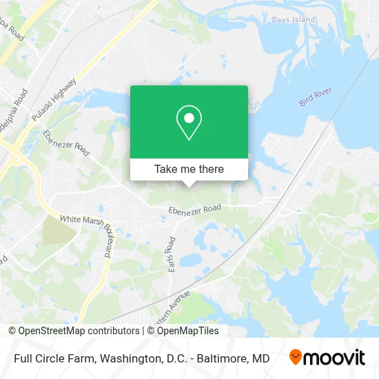 Full Circle Farm map