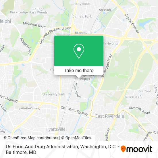 Us Food And Drug Administration map