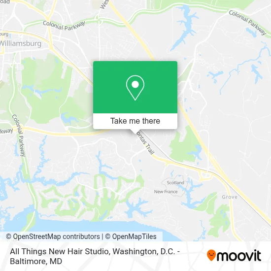 All Things New Hair Studio map