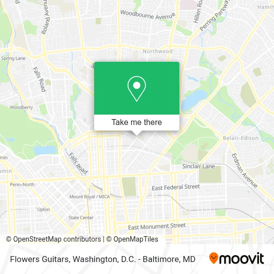 Flowers Guitars map