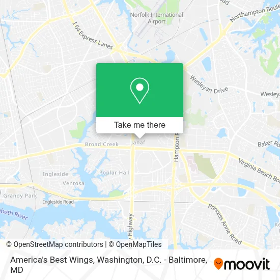 America's Best Wings map