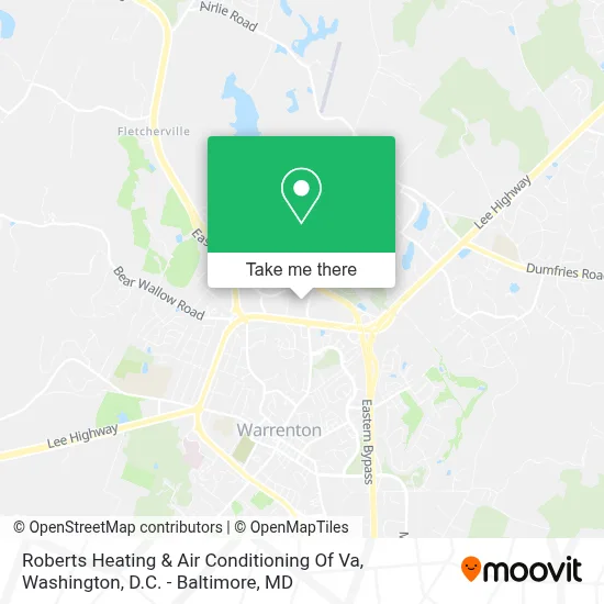 Roberts Heating & Air Conditioning Of Va map