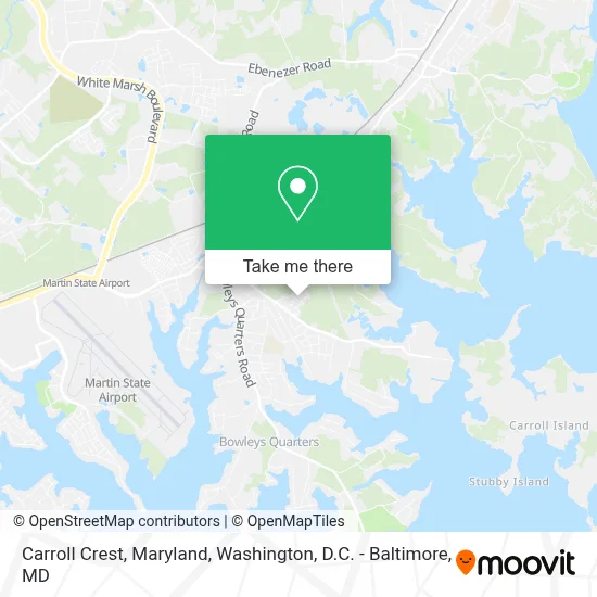 Carroll Crest, Maryland map