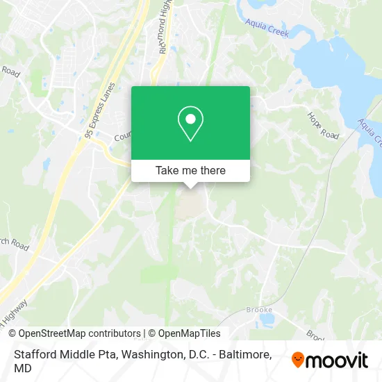 Stafford Middle Pta map
