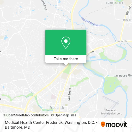 Medical Health Center Frederick map