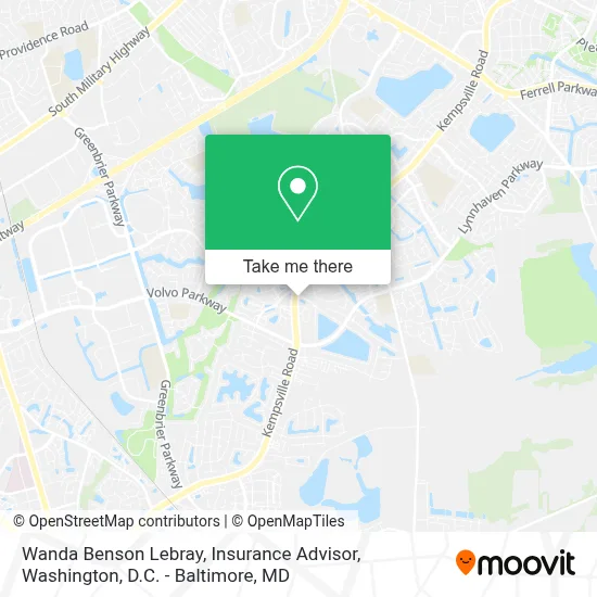 Wanda Benson Lebray, Insurance Advisor map